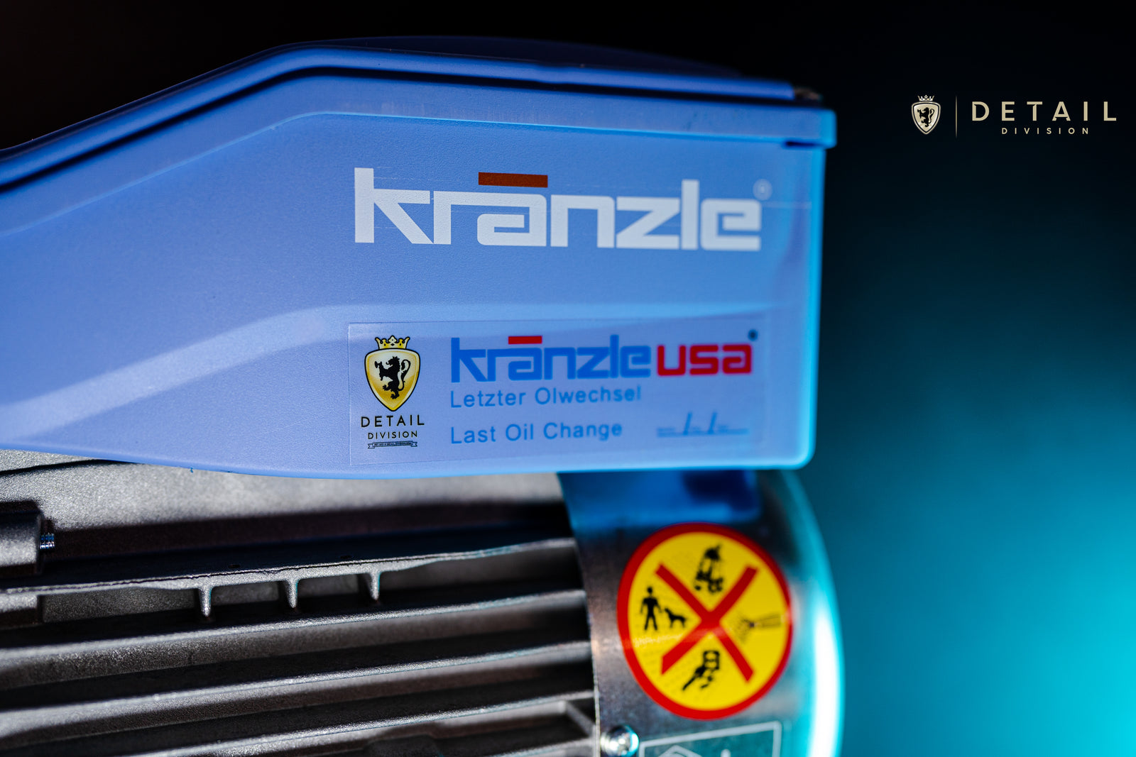 Detail Division // Krānzle Oil Change Sticker